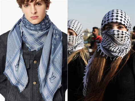 lv kaffieh|Louis Vuitton Faces Backlash for Selling Keffiyeh.